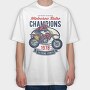 Motocross Retro Champions, Tricou Oversize Barbati (Unisex)