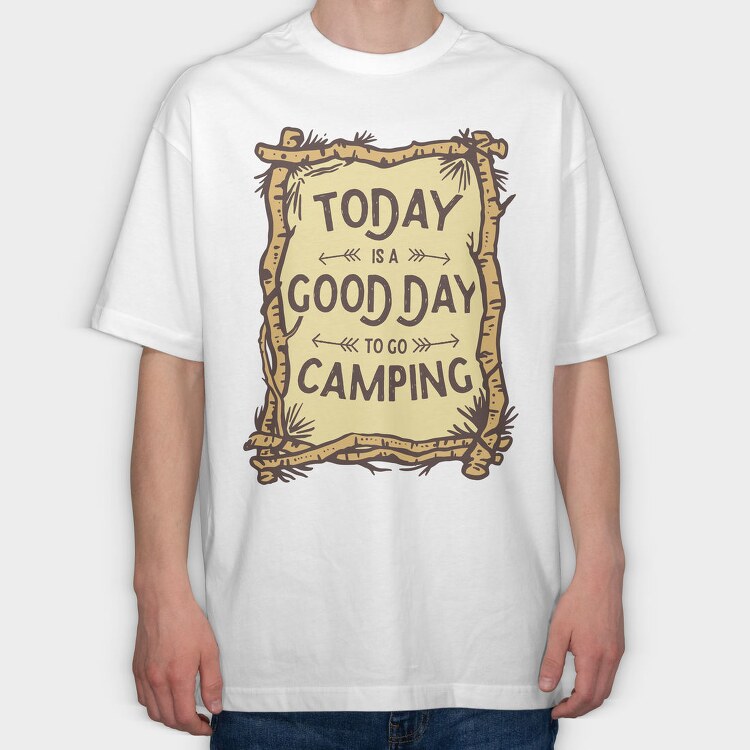Good Day Camping, Tricou Oversize Barbati (Unisex)