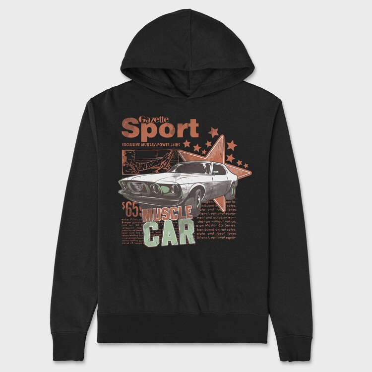 Gazette Sport Muscle Car 65, Hanorac Oversize Barbati (Unisex)