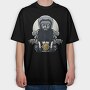 Motorcycle Rider 1, Tricou Oversize Barbati (Unisex)