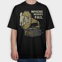 Gramophone Words Fail, Tricou Oversize Barbati (Unisex)