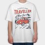 Classic Ride Traveller, Tricou Oversize Barbati (Unisex)