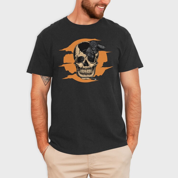 Skull Gaming Controller, Tricou Barbati (Unisex)