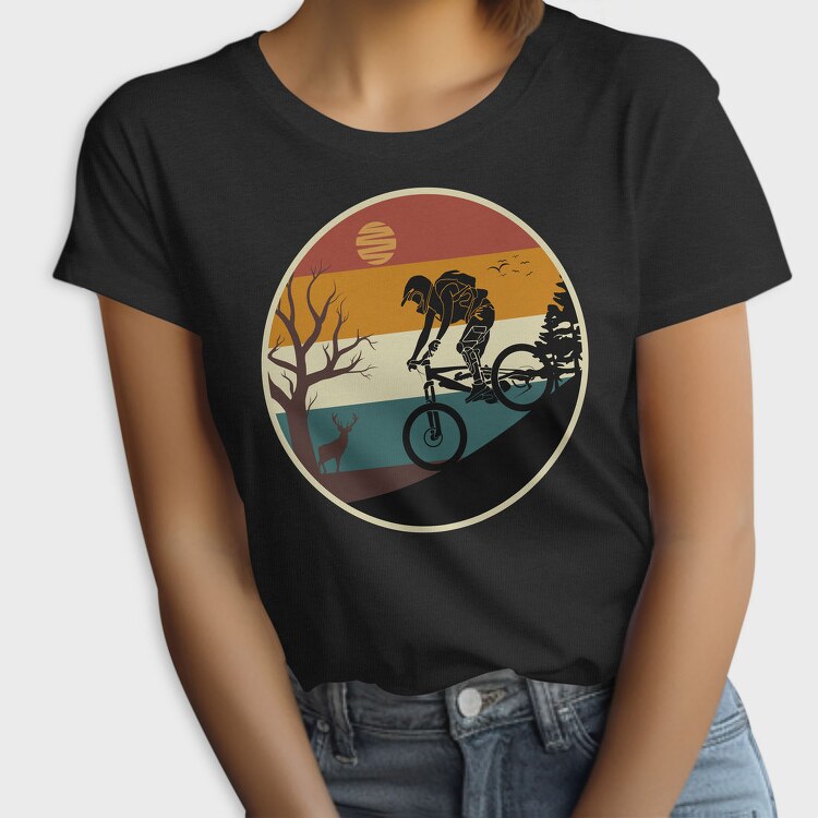 Mountain Bike Sunset, Tricou Femei