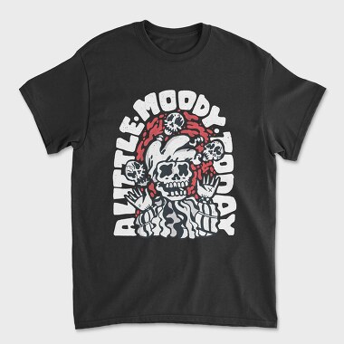 Tricou Barbati (Unisex), Moody Skeleton