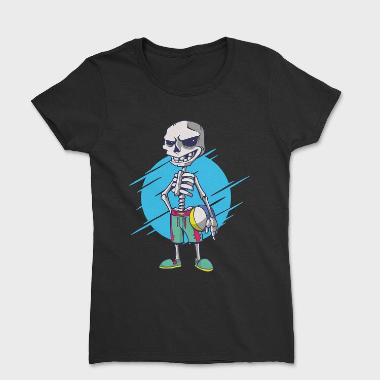 Tricou Femei, Beach Volley Skull