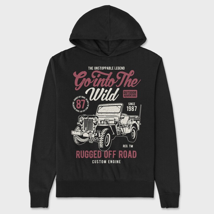 Go Into The Wild, Hanorac Oversize Barbati (Unisex)