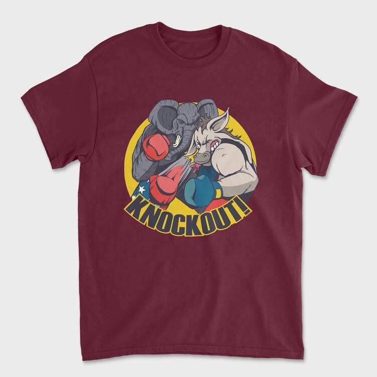 Tricou Barbati (Unisex), Elephant Donkey Knockout