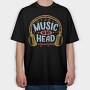 Music In My Head, Tricou Oversize Barbati (Unisex)