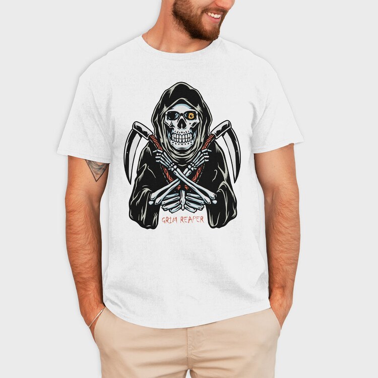 Grim Reaper Strike 1, Tricou Barbati (Unisex)