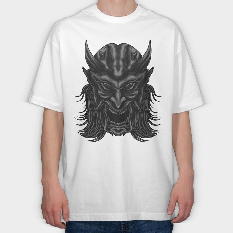 Dark Demon Roar, Tricou Oversize Barbati (Unisex)