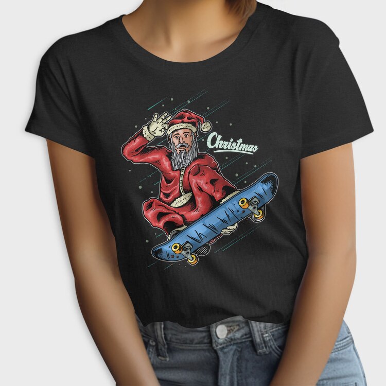 Santa Skateboarding, Tricou Femei