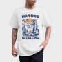 Nature Campfire Call, Tricou Barbati (Unisex)
