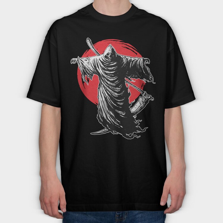 Grim Reaper Strike, Tricou Oversize Barbati (Unisex)