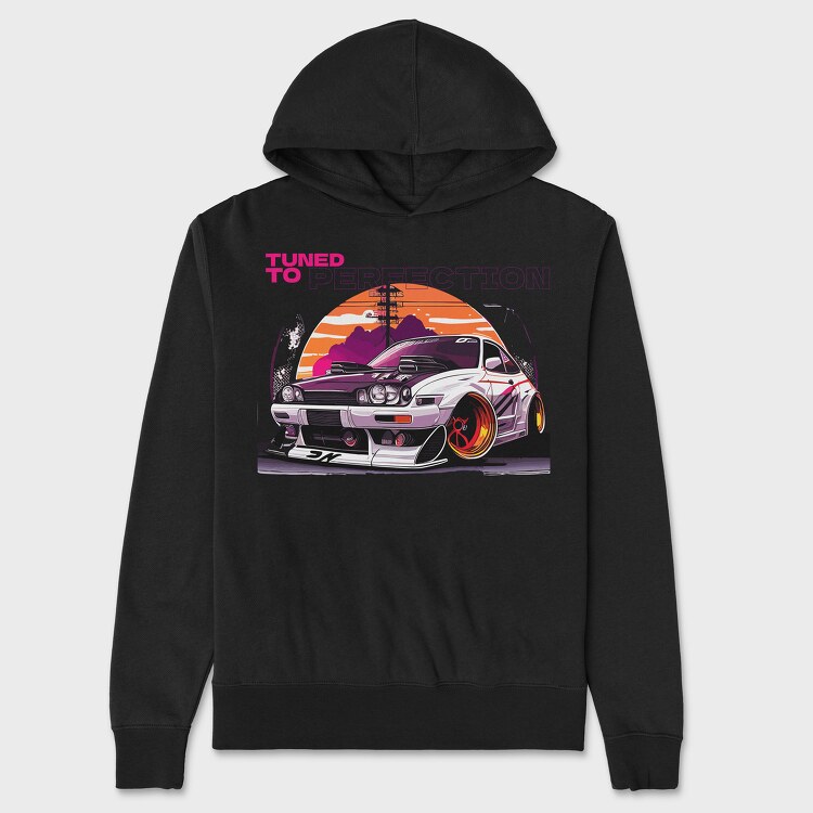 Japan Car Retro, Hanorac Oversize Barbati (Unisex)