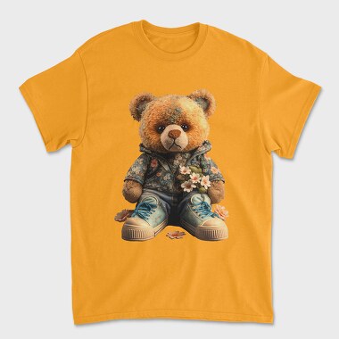 Floral Teddy, Tricou Barbati (Unisex)