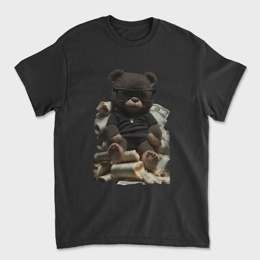 Teddy Bear Money, Tricou Barbati (Unisex)