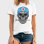 Skull Nurse Syringe, Tricou Barbati (Unisex)