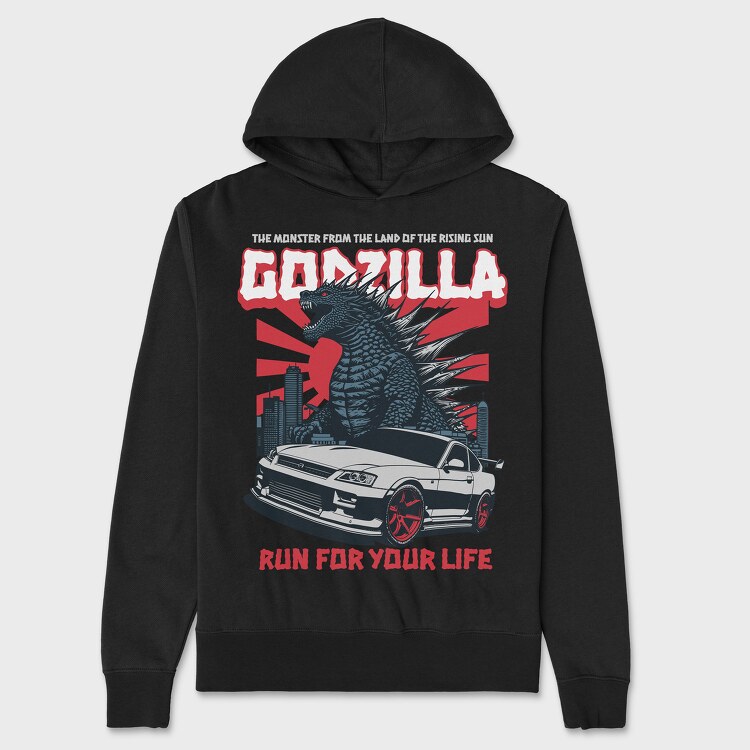 Godzilla Gtr Skyline, Hanorac Oversize Barbati (Unisex)