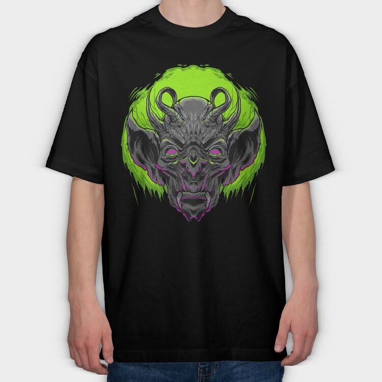 Neon Demon Roar, Tricou Oversize Barbati (Unisex)