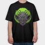 Neon Demon Roar, Tricou Oversize Barbati (Unisex)