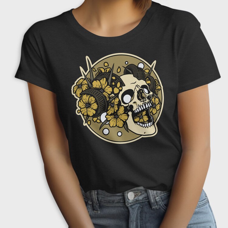Day Of The Dead Skull, Tricou Femei