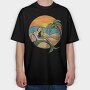 Sunset Mermaid Paradise, Tricou Oversize Barbati (Unisex)
