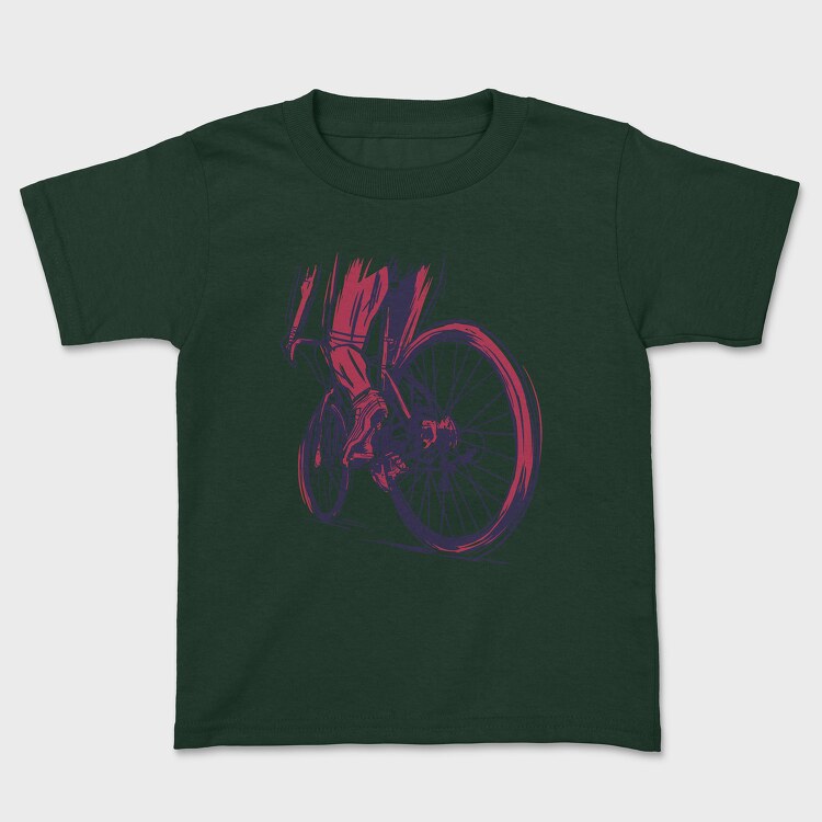 Muscular Cyclist, Tricou Copii