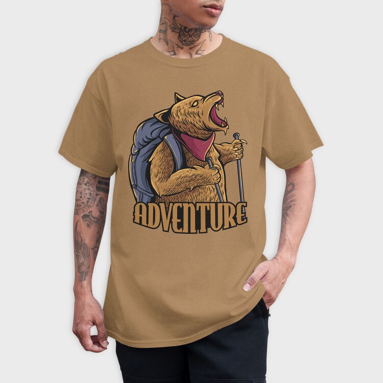 Bear Adventure Hike, Tricou Barbati (Unisex)