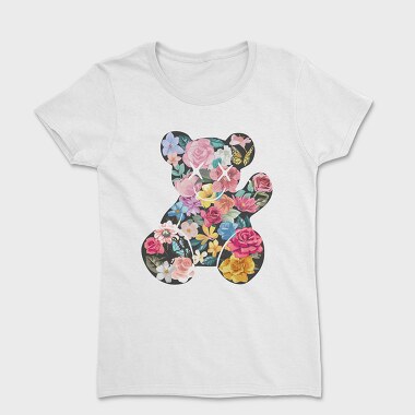 Flowers Teddy Bear, Tricou Femei