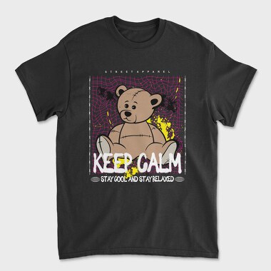 Keep Calm Bear, Tricou Barbati (Unisex)