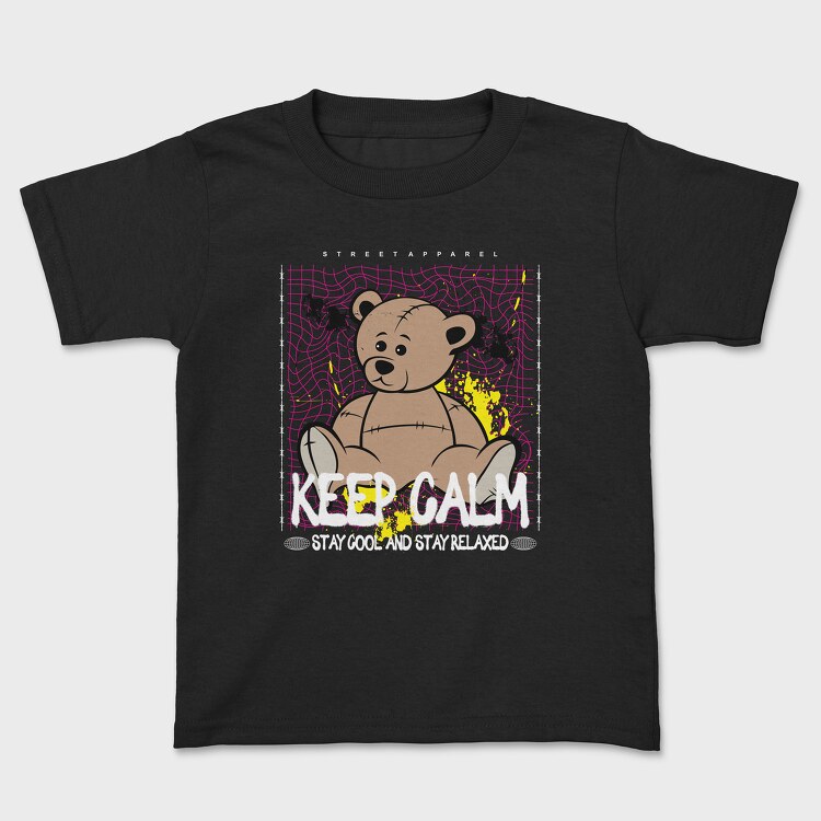 Keep Calm Bear, Tricou Copii