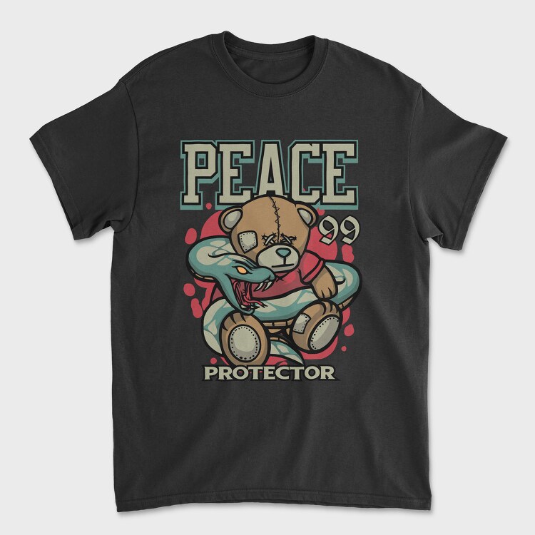 Peace Protector Bear, Tricou Barbati (Unisex)