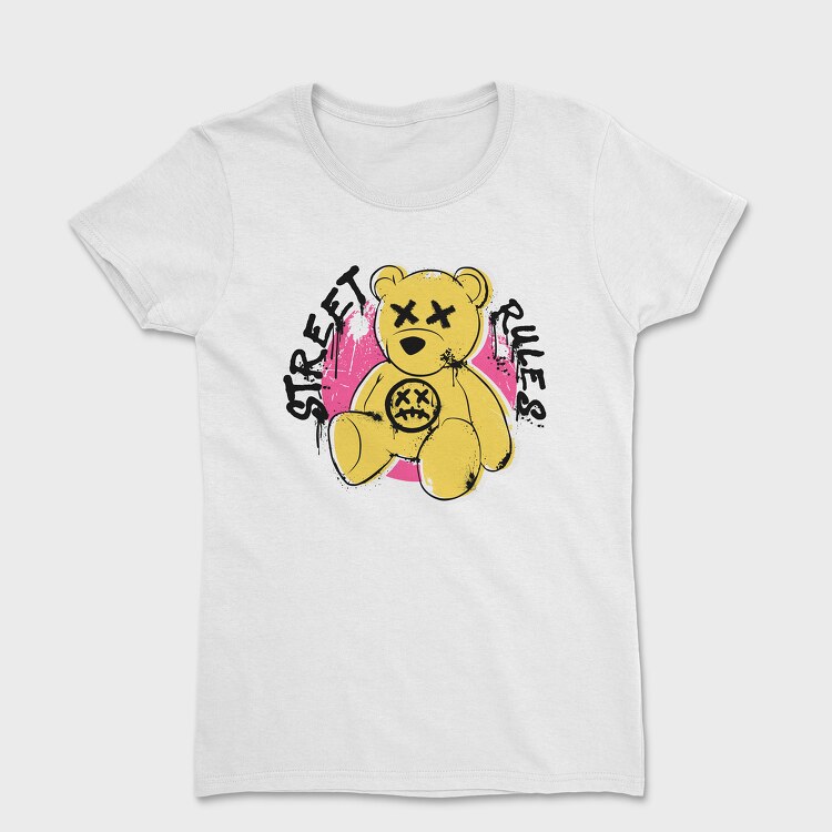 Street Rules Bear, Tricou Femei