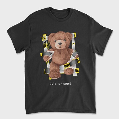 Warning Bear, Tricou Barbati (Unisex)