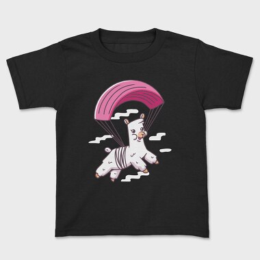 Tricou Copii, Skydiving Alpaca