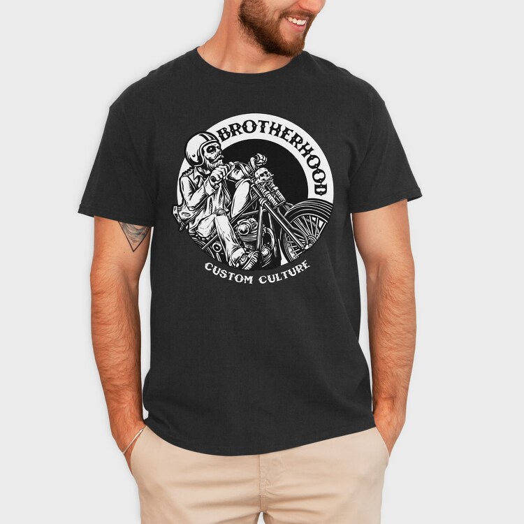 Biker Brotherhood, Tricou Barbati (Unisex)