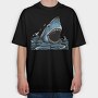 Shark Attack Splash, Tricou Oversize Barbati (Unisex)