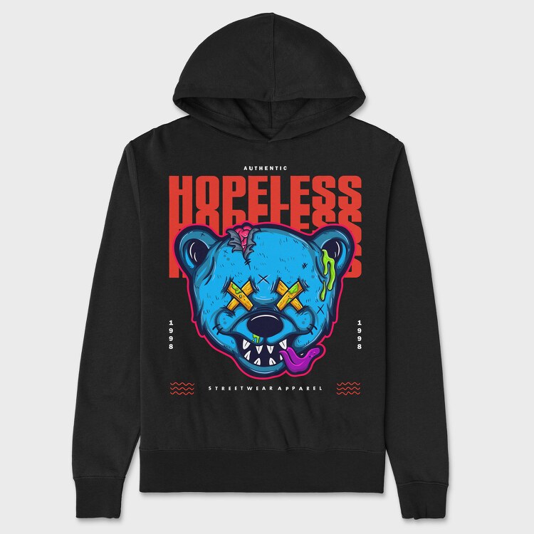 Hopeless Bear, Hanorac Oversize Barbati (Unisex)