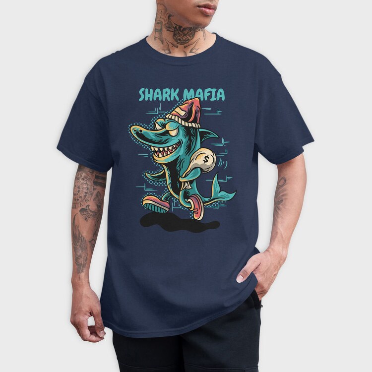 Shark Mafia Dollar, Tricou Barbati (Unisex)