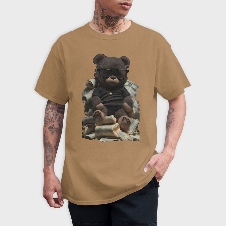 Teddy Bear Money, Tricou Barbati (Unisex)
