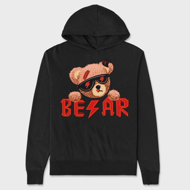 Rock Ac Dc Bear, Hanorac Oversize Barbati (Unisex)