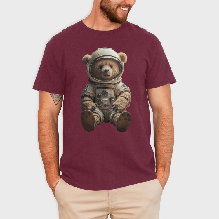 Astronaut Teddy, Tricou Barbati (Unisex)