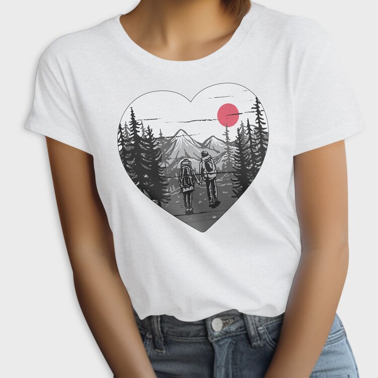 Hiking Heart Adventure, Tricou Femei