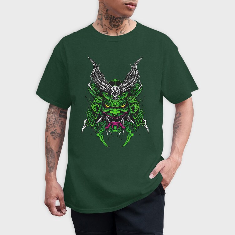 Demon Skull Horns, Tricou Barbati (Unisex)