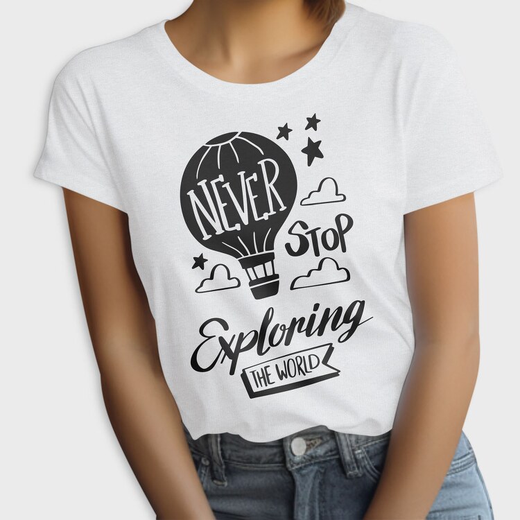 Hot Air Balloon Exploring, Tricou Femei