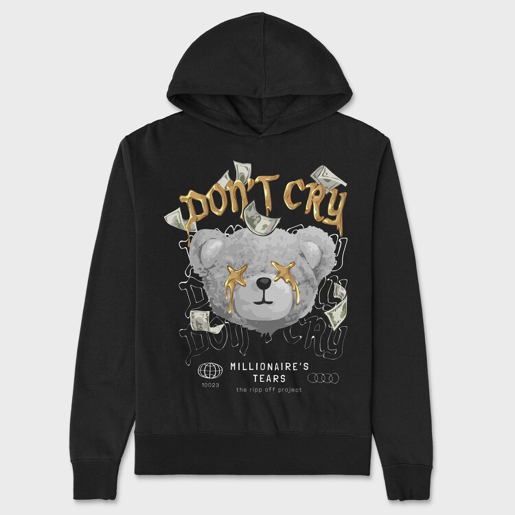 Dont Cry Bear, Hanorac Oversize Barbati (Unisex)