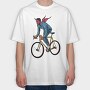 Devils Ride, Tricou Oversize Barbati (Unisex)