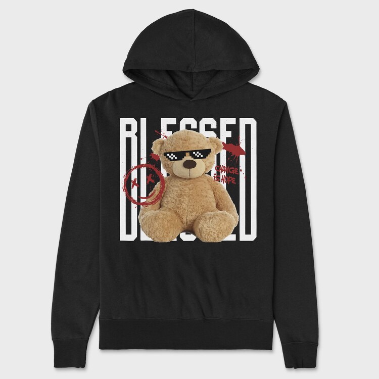 Blessed Bear, Hanorac Oversize Barbati (Unisex)