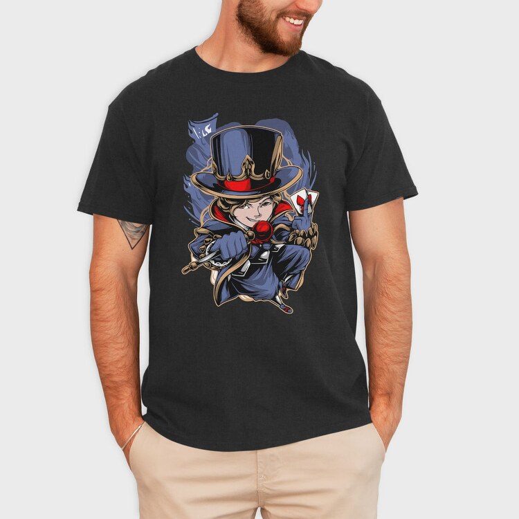 Top Hat Joker, Tricou Barbati (Unisex)